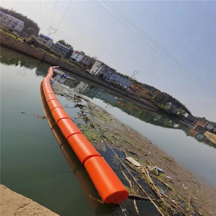 水库施工拦船浮筒 进水口拦污浮排网