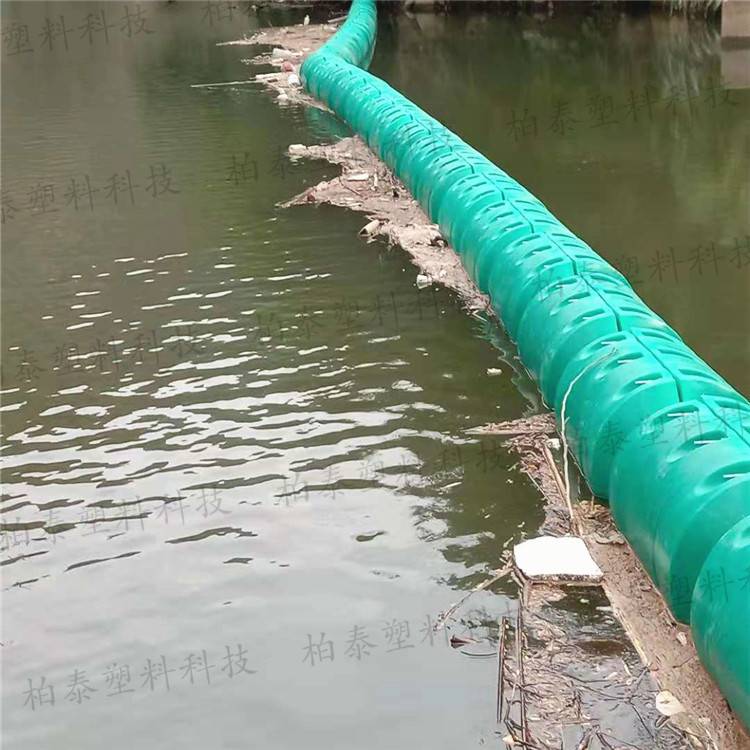 河道漂浮物拦截浮筒设施 串联式拦渣浮球