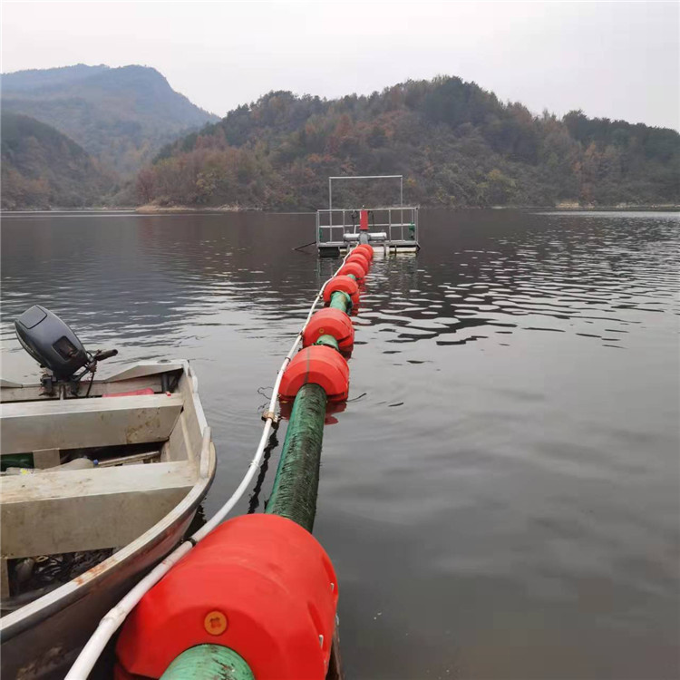 600*1000水电站拦污浮排 夹网浮筒